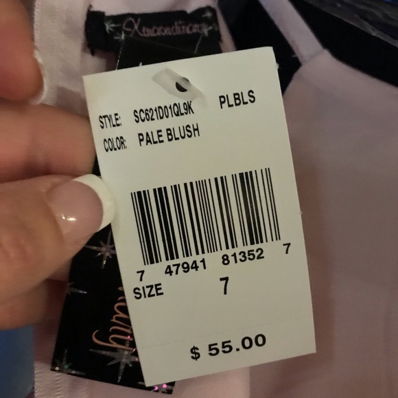 NWT Satin Pink with Rhinestone - Picture 3 of 4